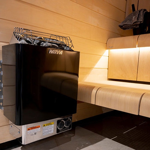 Harvia Sauna Heater Harvia KIP60B 6 kW Electric Sauna Heater w/ Built-in Controls Black
