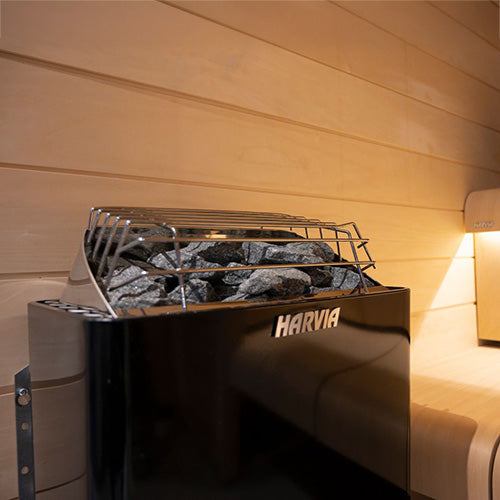 Harvia Sauna Heater Harvia KIP80B 8 kW Electric Sauna Heater w/ Built-in Controls Black