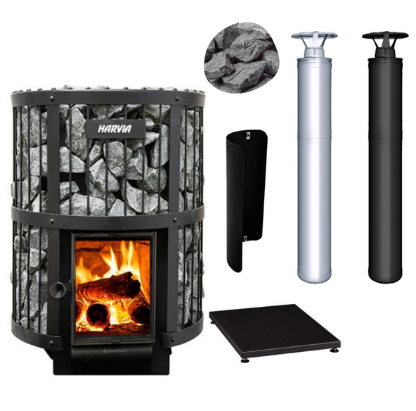 Harvia Sauna Heater Harvia Legend 240 GreenFlame Sauna Stove Package