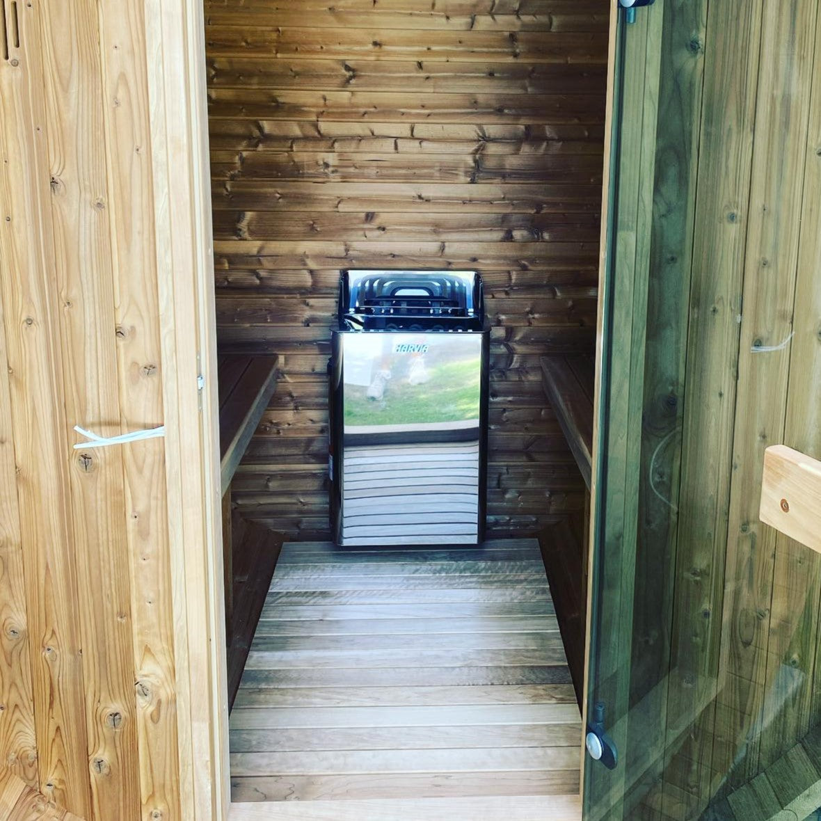 Harvia Sauna Heater Harvia The Wall Series, 6kW, Black Stainless Steel Sauna Heater, 240V 1PH HSW6U1B