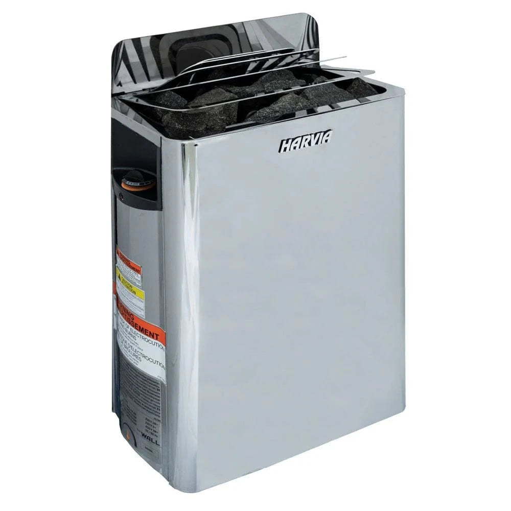 Harvia Sauna Heater Harvia The Wall Series, 6kW, Stainless Steel Sauna Heater, 240V 1PH HSWS6U1B
