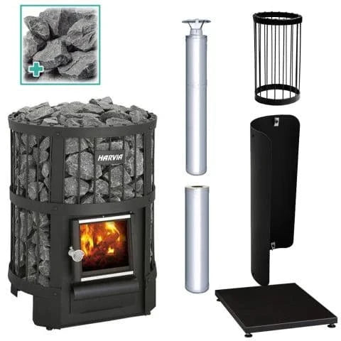 Harvia Sauna Heater Stainless Steel Harvia Legend 150 Sauna Stove Package