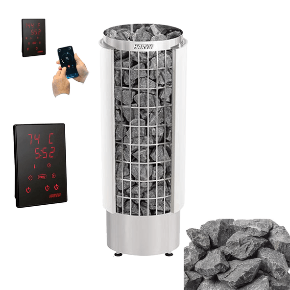 Harvia Sauna Heater Xenio CX30 + WiFi Control Package Harvia Cilindro PC60E Sauna Heater Package