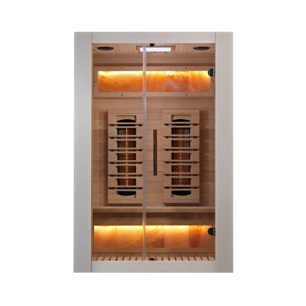Harvia Sauna Himalaya IR 2-Person Harvia Himalaya Infrared Modular Wood Sauna Cabin