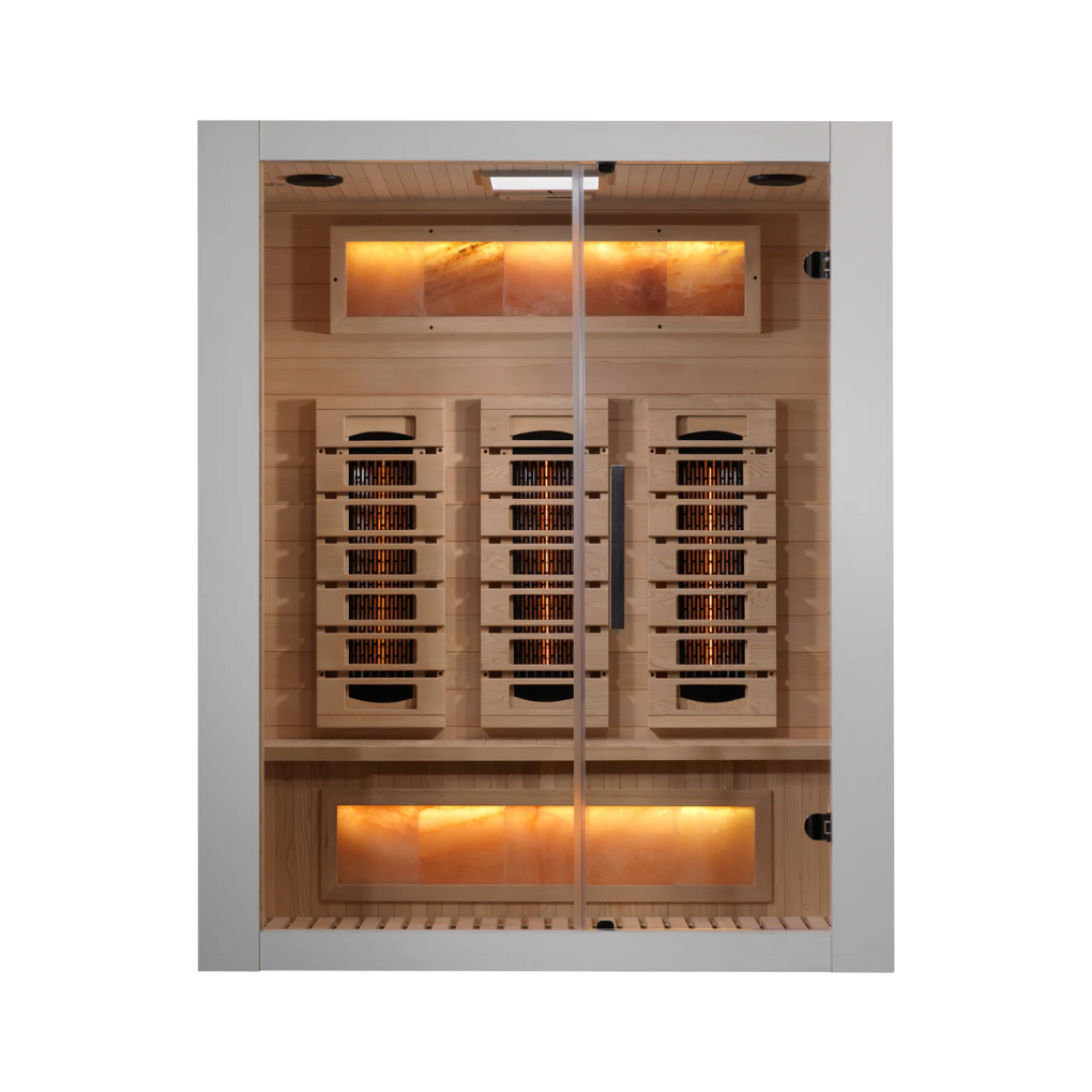Harvia Sauna Himalaya IR 3-Person Harvia Himalaya Infrared Modular Wood Sauna Cabin