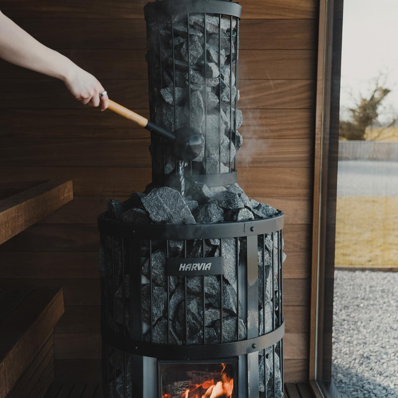 Harvia Sauna Stove Harvia Legend 240 Greenflame Wood-Burning Sauna Stove