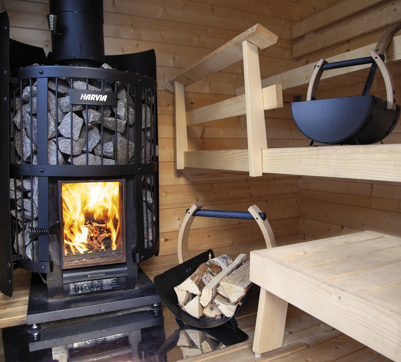Harvia Sauna Stove Harvia Legend 240 Greenflame Wood-Burning Sauna Stove