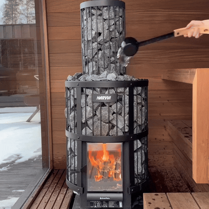 Harvia Sauna Stove Harvia Legend 240 Greenflame Wood-Burning Sauna Stove