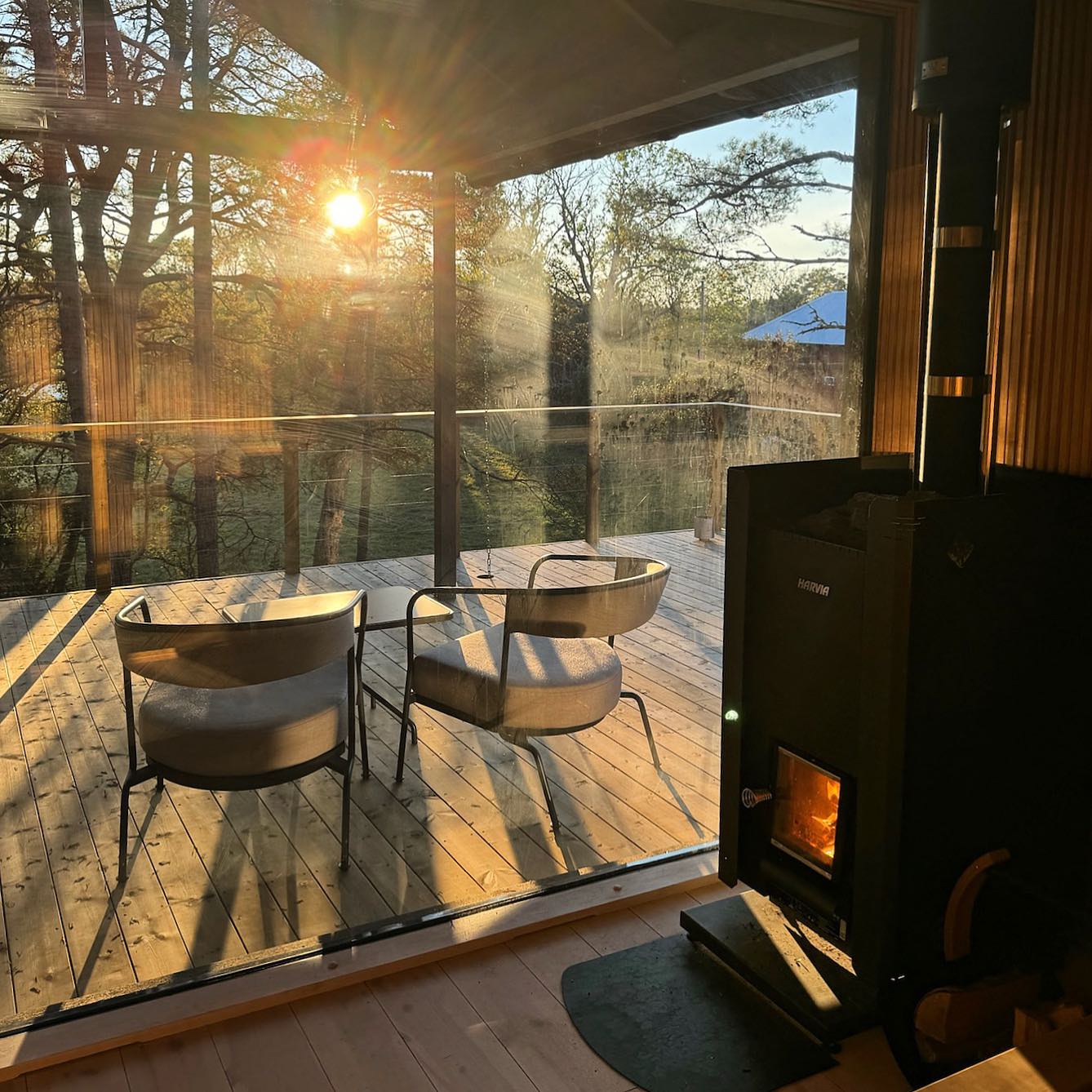 Harvia Sauna Stove Harvia Linear 16 WK160C Wood-Burning Sauna Stove