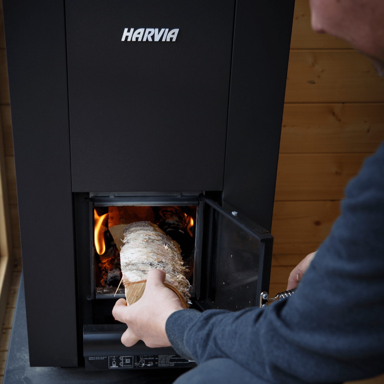Harvia Sauna Stove Harvia Linear 16 WK160C Wood-Burning Sauna Stove