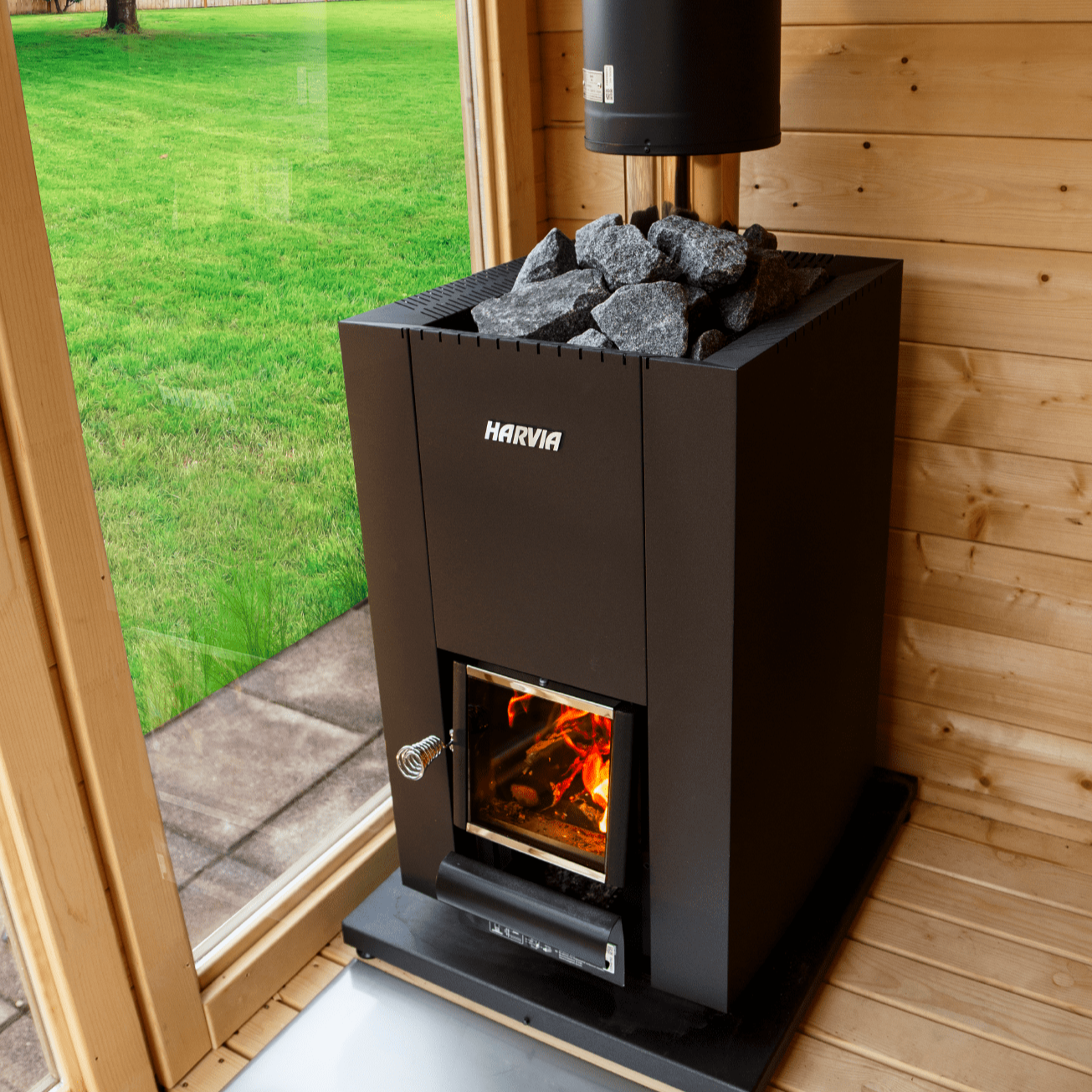 Harvia Sauna Stove Harvia Linear 16 WK160C Wood-Burning Sauna Stove