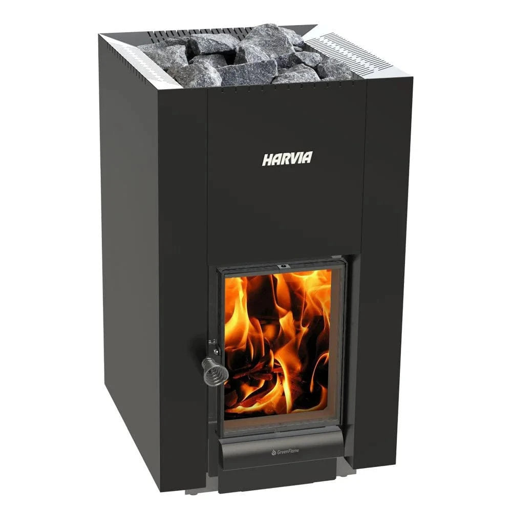 Harvia Sauna Stove Harvia Linear 22 Greenflame Wood-Burning Sauna Stove