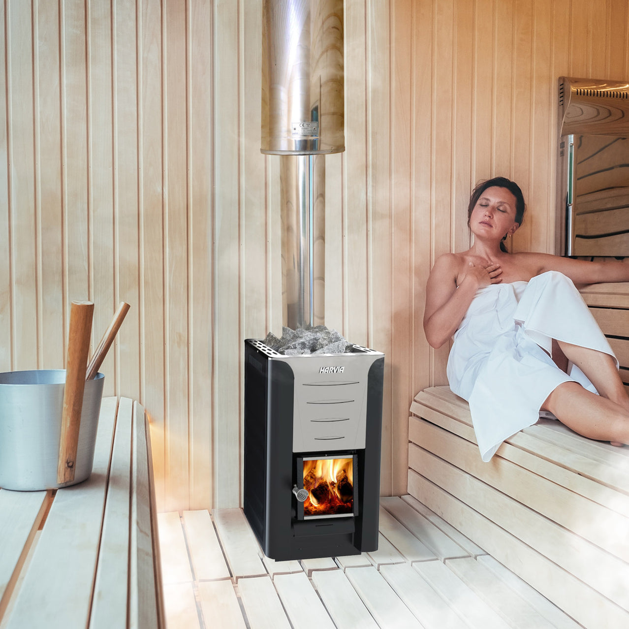 Harvia Sauna Stove Harvia Pro 20 WK200 Wood-Burning Sauna Stove