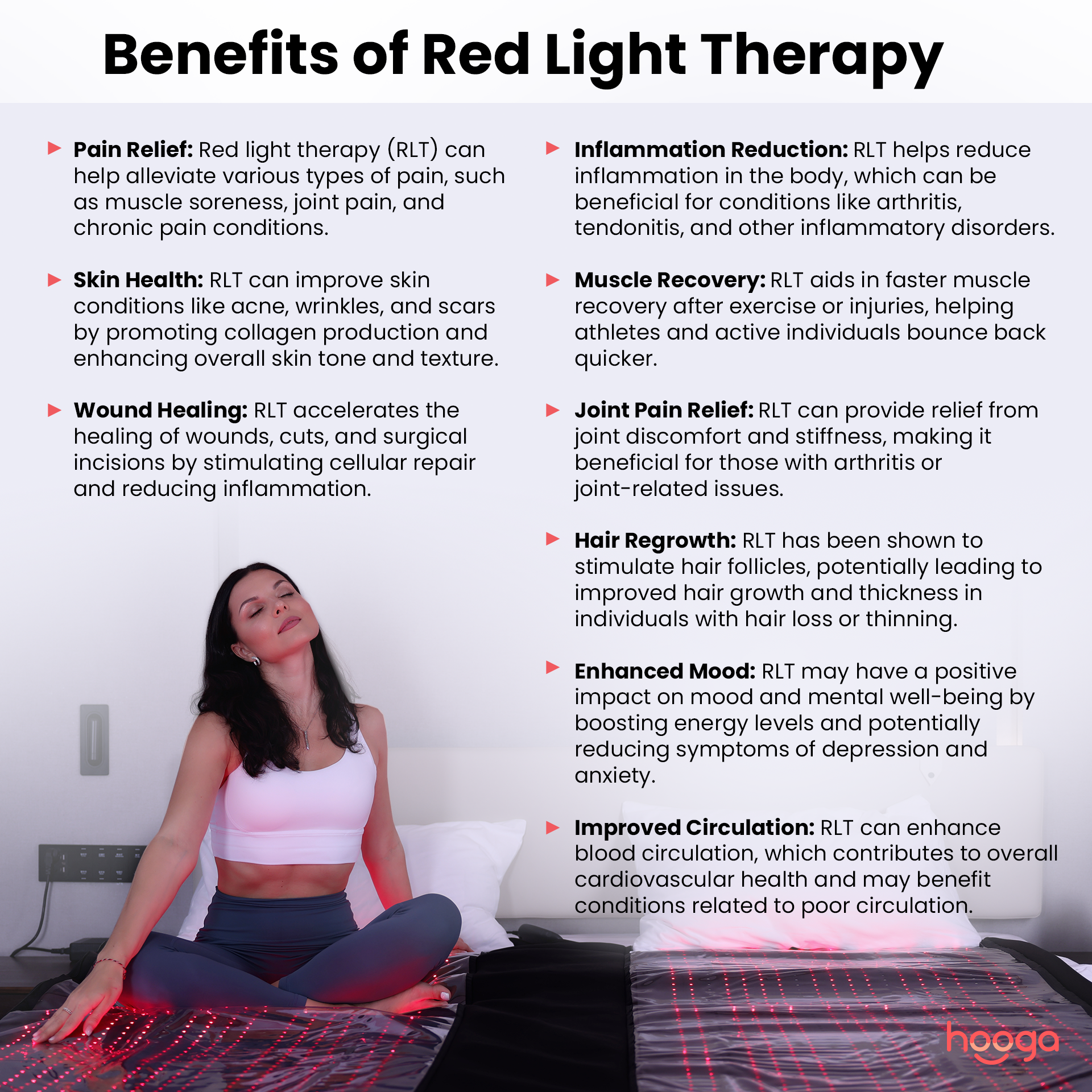 Hooga Hooga 71" x 32" Full Body Red Light Therapy Pod XL