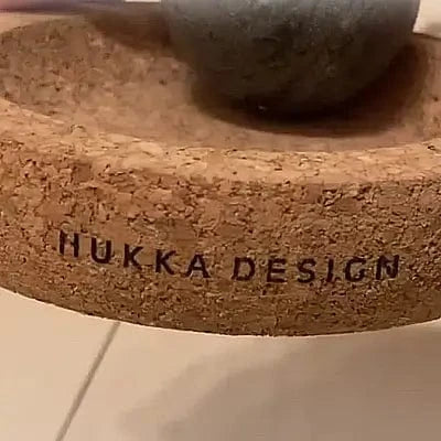 Hukka Hukka Mini SoleJoy Sauna Massage Stone with Natural Cork Base, Sphere