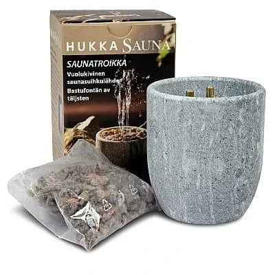 Hukka Hukka Saunatroikka Sauna Fountain and Essence Diffuser, 3 Pillars, Medium