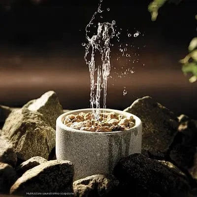 Hukka Hukka Saunatroikka Sauna Fountain and Essence Diffuser, 3 Pillars, Medium
