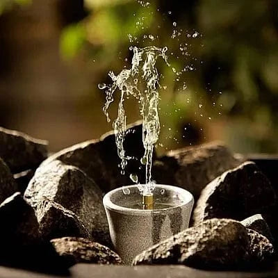 Hukka Hukka Sisukas Sauna Fountain and Essence Diffuser, Single Pillar, Small