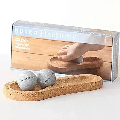 Hukka Hukka SoleJoy Sauna Massage Stones with Natural Cork Base, Spheres, 2 Pcs
