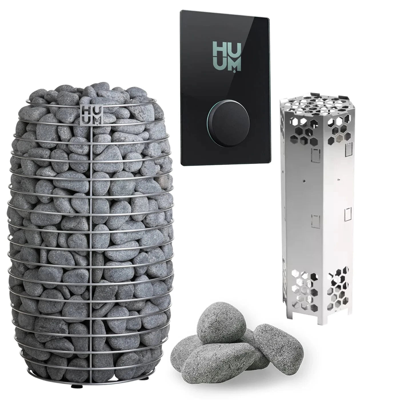 HUUM Sauna Heater UKU WiFi Glass HUUM HIVE Mini 6.0kW Electric Sauna Heater Package