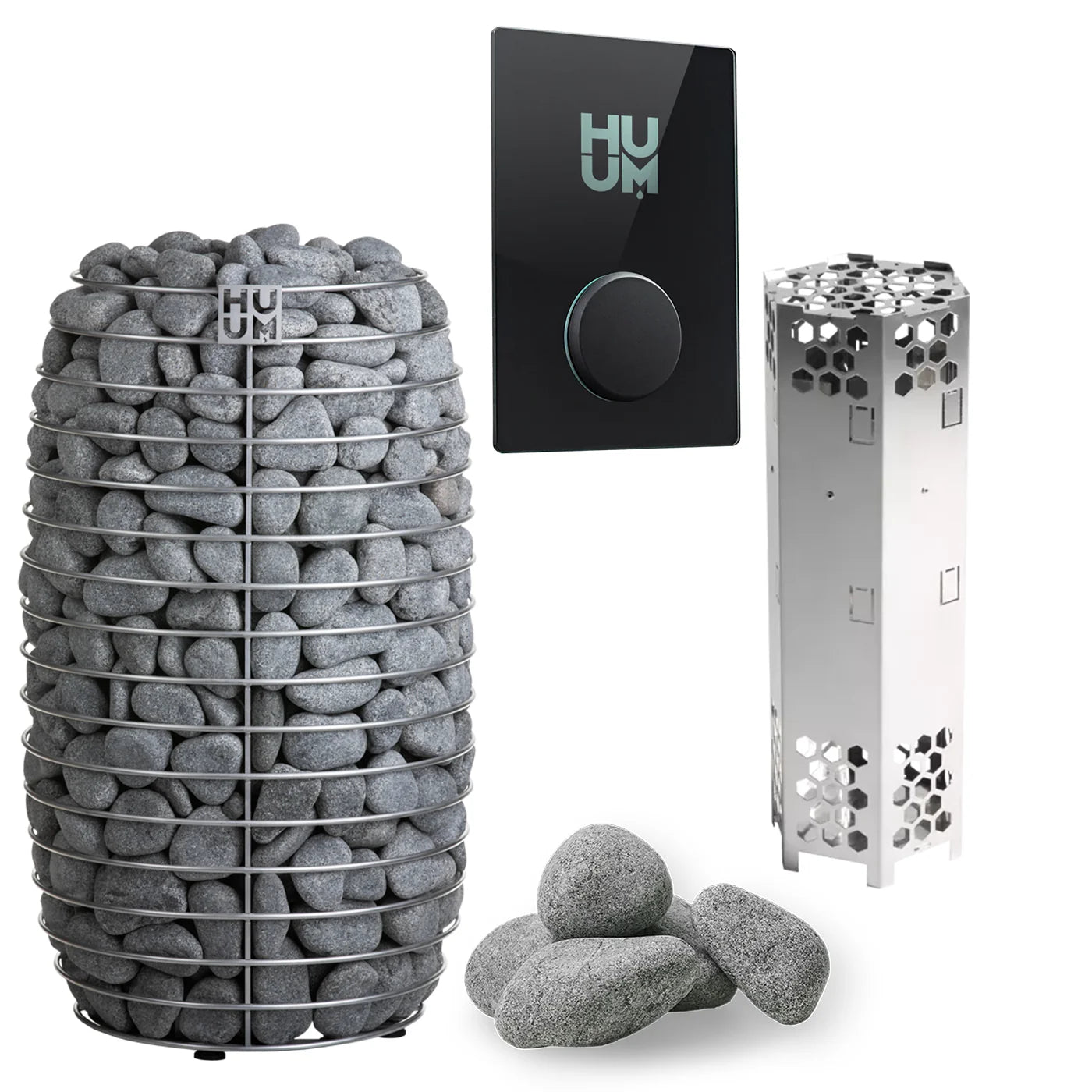 HUUM Sauna Heater UKU WiFi Glass HUUM HIVE Mini 9kW Electric Sauna Heater Package