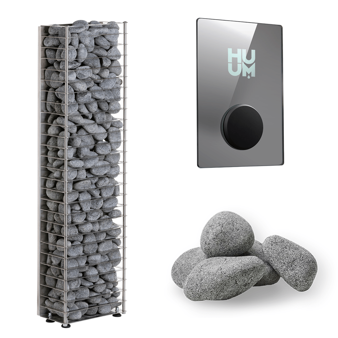 HUUM Sauna Heater UKU WiFi Mirror HUUM CLIFF Mini Series 3.5kW Sauna Heater Package