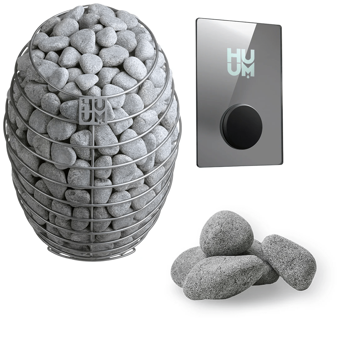 HUUM Sauna Heater UKU WiFi Mirror HUUM DROP Series 4.5kW Sauna Heater Package