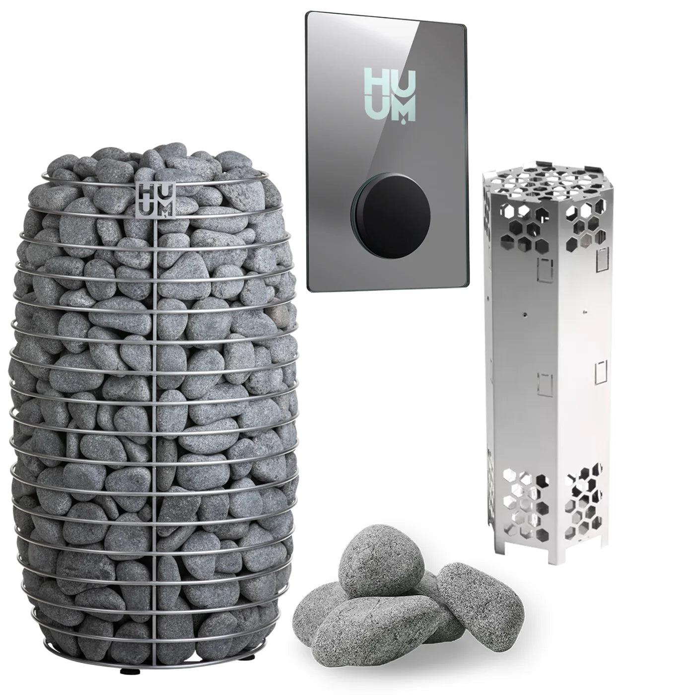HUUM Sauna Heater UKU WiFi Mirror HUUM HIVE Mini 9kW Electric Sauna Heater Package