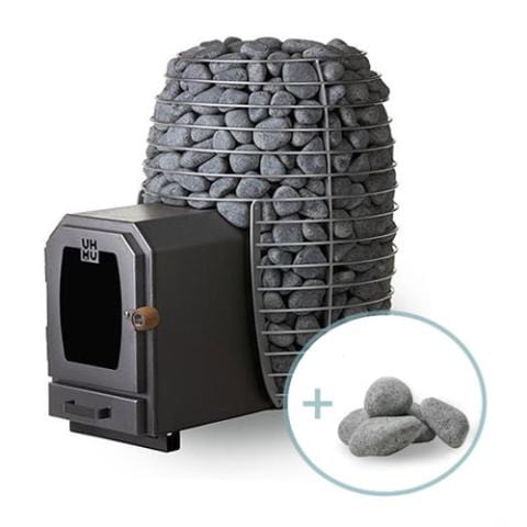 HUUM Sauna Stove HUUM Hive Wood 17 kW LS Wood-Burning Sauna Stove w/ Firebox Package