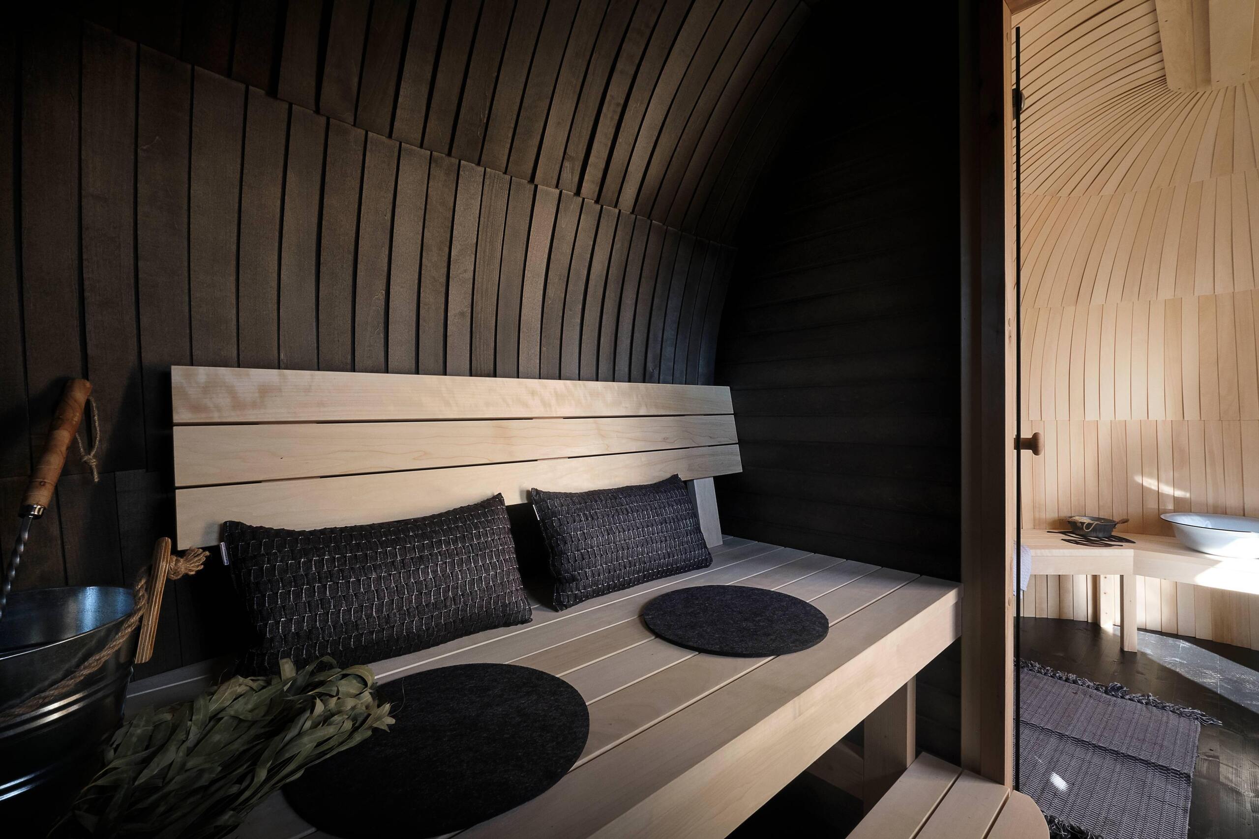 Iglucraft Sauna Iglucraft Triple Iglusauna Pre-Assembled Three-Room 4-6 Person Luxury Outdoor Sauna Cabin