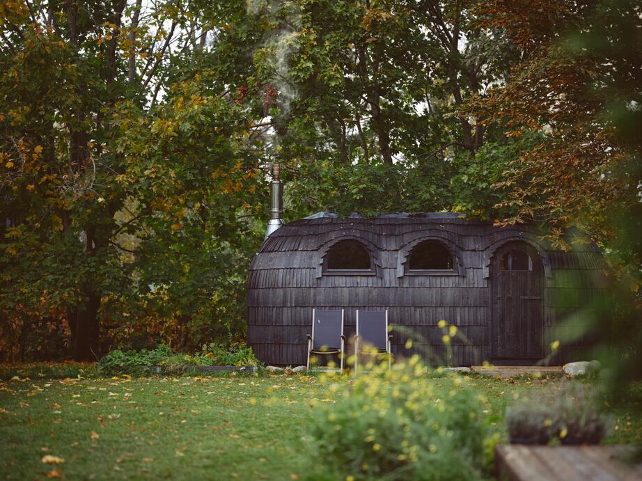 Iglucraft Sauna Iglucraft Triple Iglusauna Pre-Assembled Three-Room 4-6 Person Luxury Outdoor Sauna Cabin