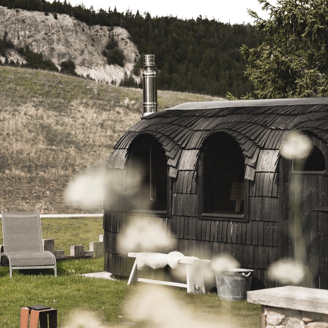 Iglucraft Sauna Iglucraft Triple Iglusauna Pre-Assembled Three-Room 4-6 Person Luxury Outdoor Sauna Cabin