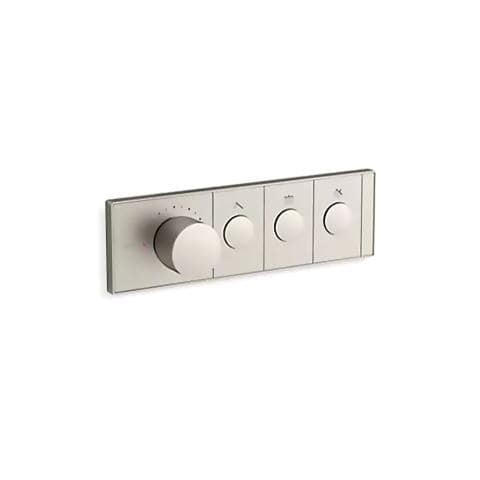 Kohler Brushed Nickel Kohler Anthem, 3-outlet Thermostatic Valve Control Panel