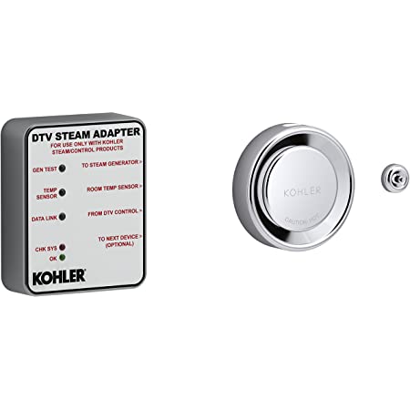 Kohler Control Package Steam Shower Kohler K-5548-K1 Invigoration Series Digital Steam Adapter Kit