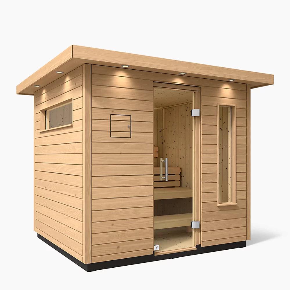 Kohler Sauna Up to 5 People / No Upgrade Kohler C2 Outdoor Sauna Kit – Douglas Fir