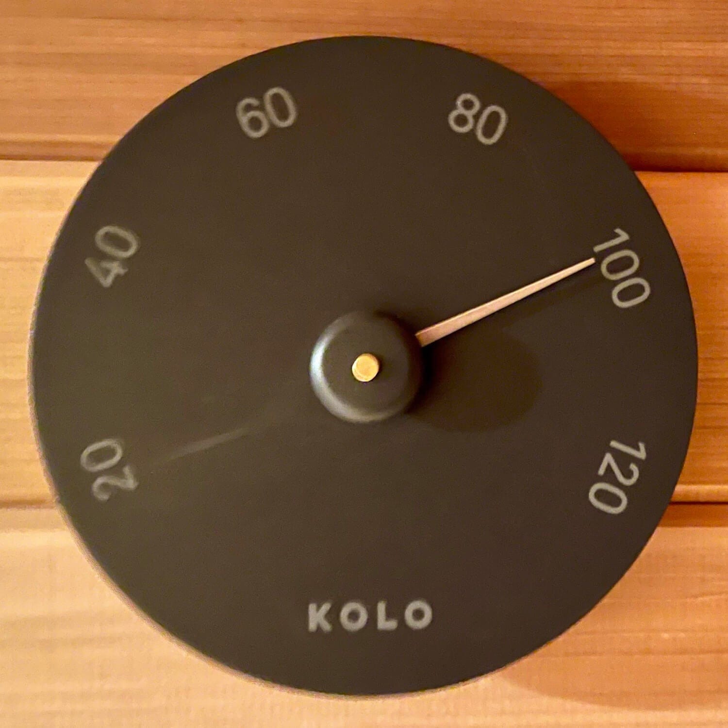 Kolo Kolo Black Sauna Thermometer, Degrees Celsius