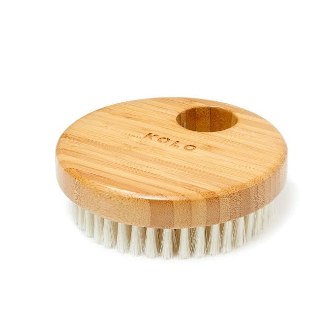 Kolo Kolo No Handle Bambu Bath Brush, Natural Bamboo