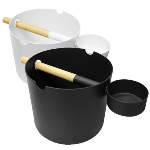 Kolo KOLO Premium Aluminum 1 Gallon Sauna Bucket + Bamboo Ladle
