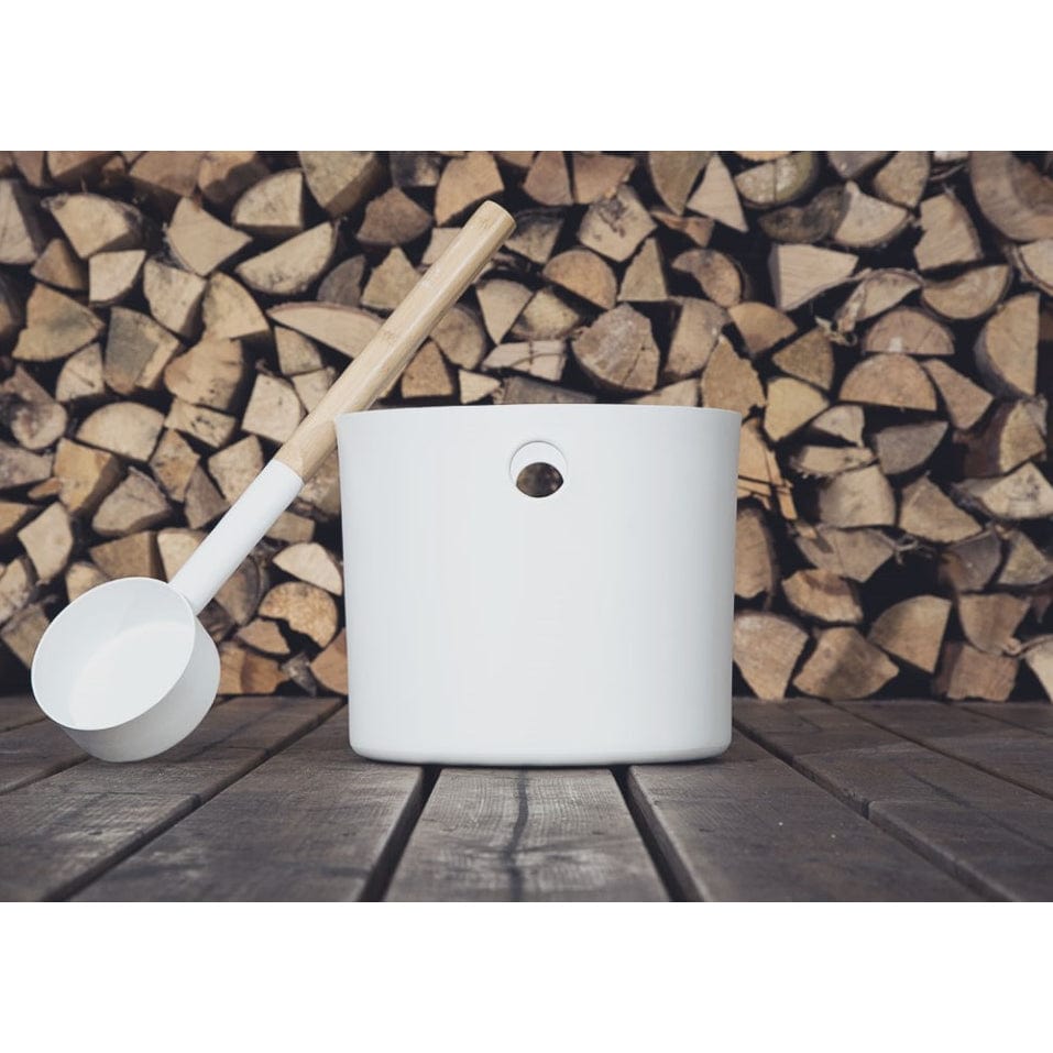 Kolo KOLO Premium Aluminum 1 Gallon Sauna Bucket + Bamboo Ladle