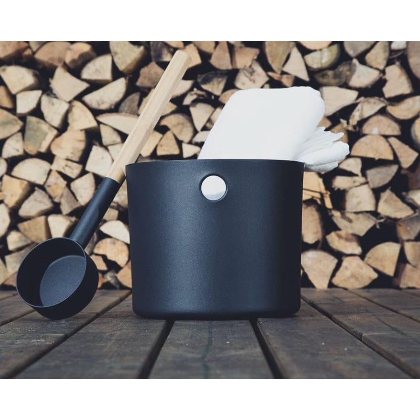 Kolo KOLO Premium Aluminum 1 Gallon Sauna Bucket + Bamboo Ladle