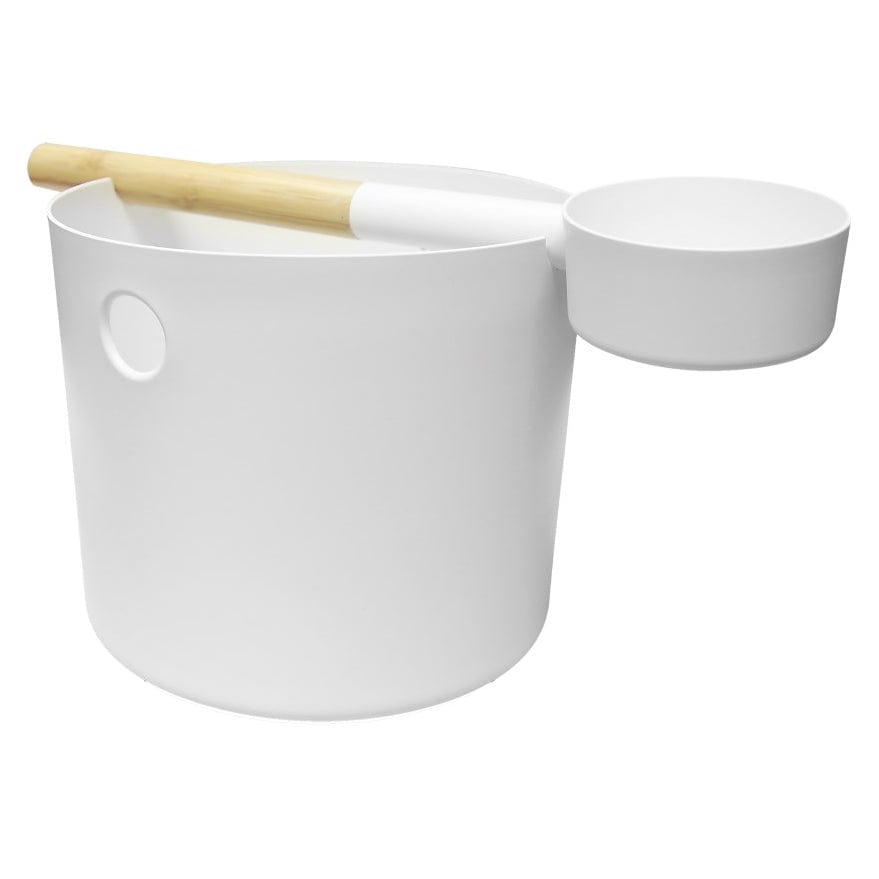 Kolo KOLO Premium Aluminum 1 Gallon Sauna Bucket + Bamboo Ladle