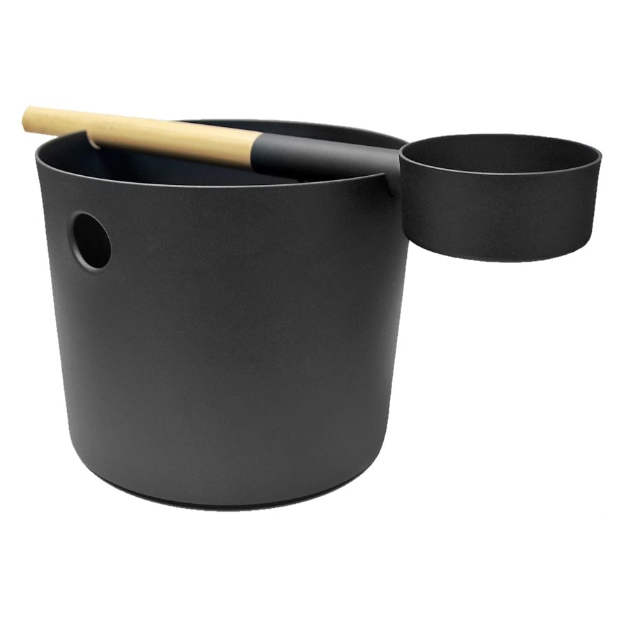 Kolo KOLO Premium Aluminum 1 Gallon Sauna Bucket + Bamboo Ladle