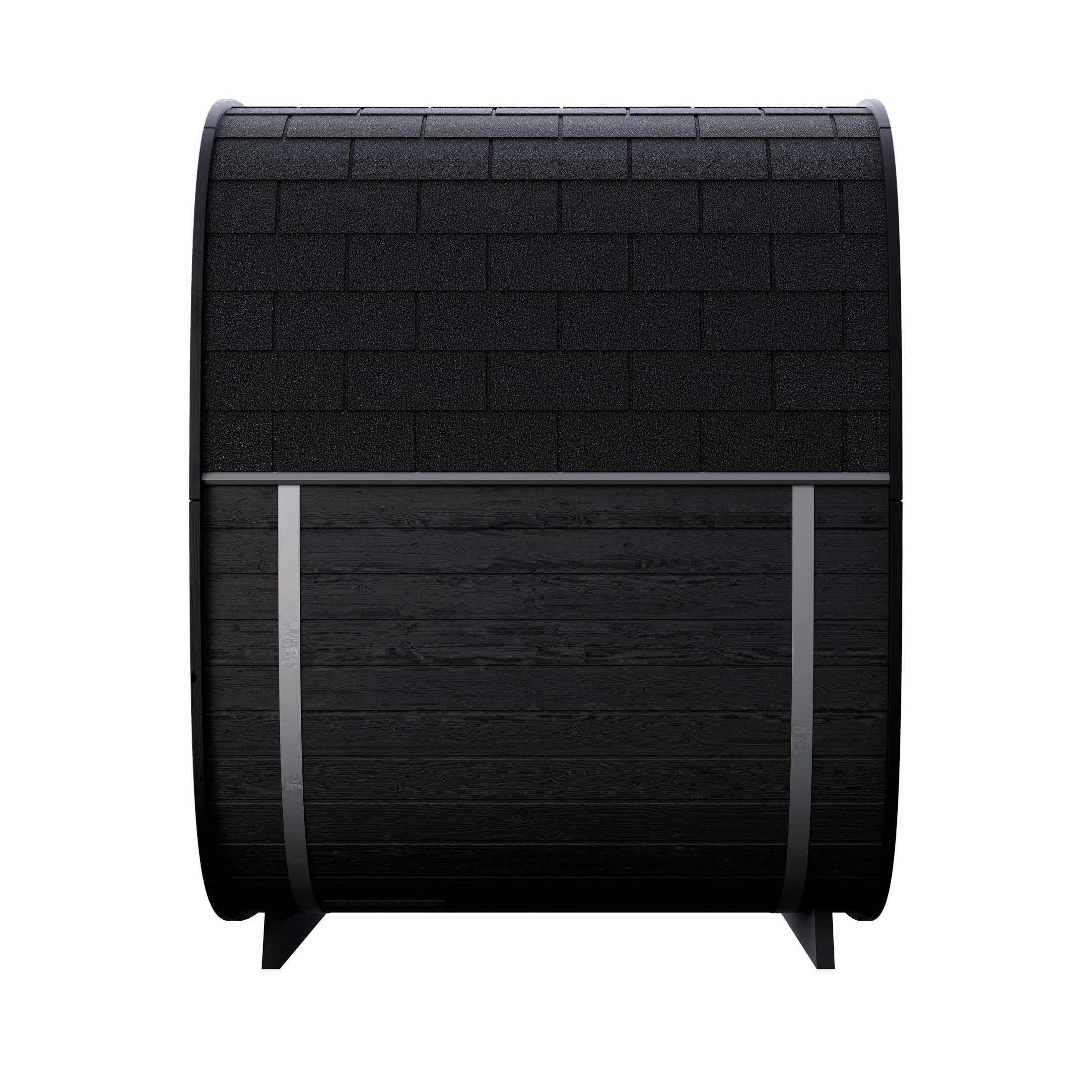 Leil Saunas Sauna Black Cube Premium 4-Person Outdoor Sauna Kit