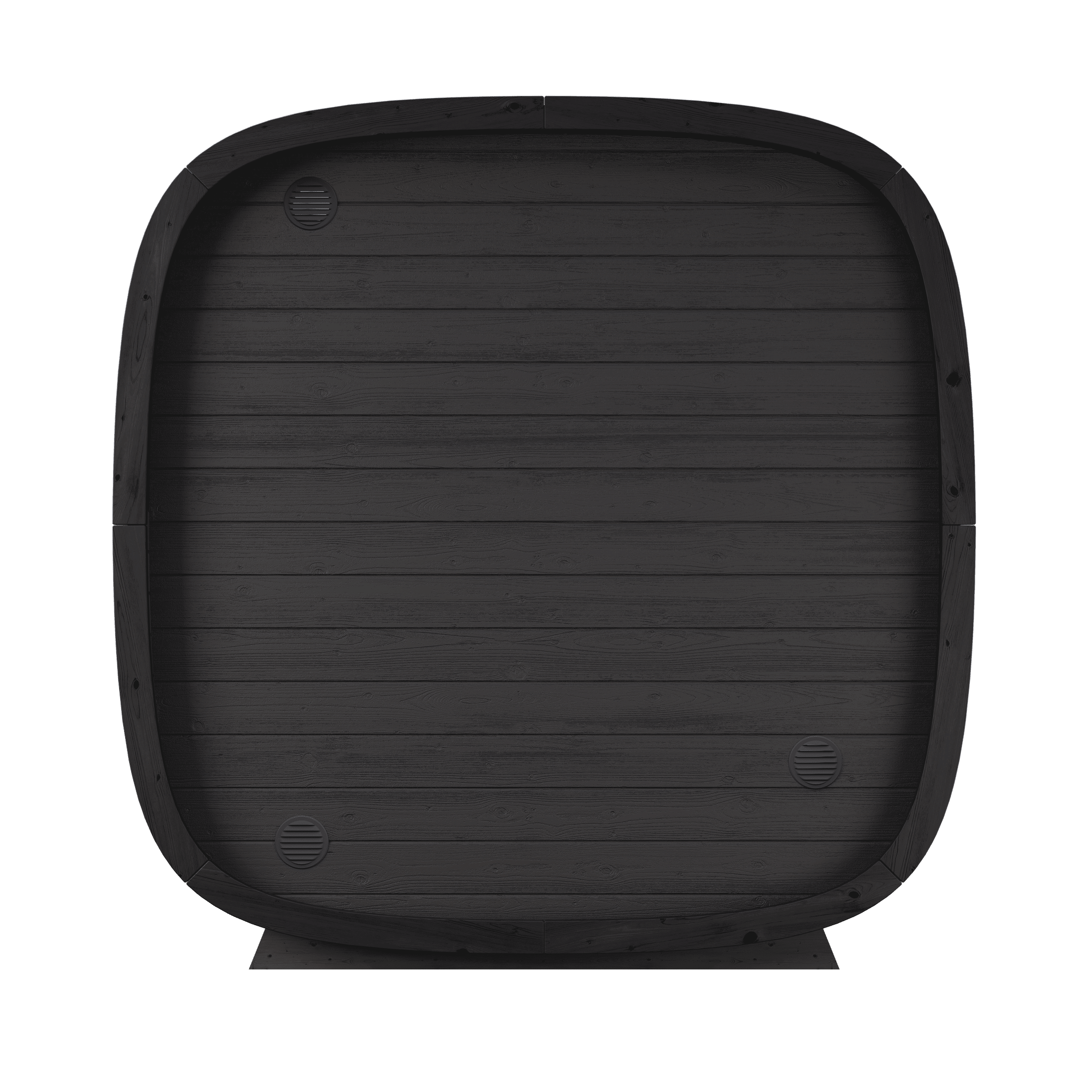 Leil Saunas Sauna Black Cube Premium 4-Person Outdoor Sauna Kit