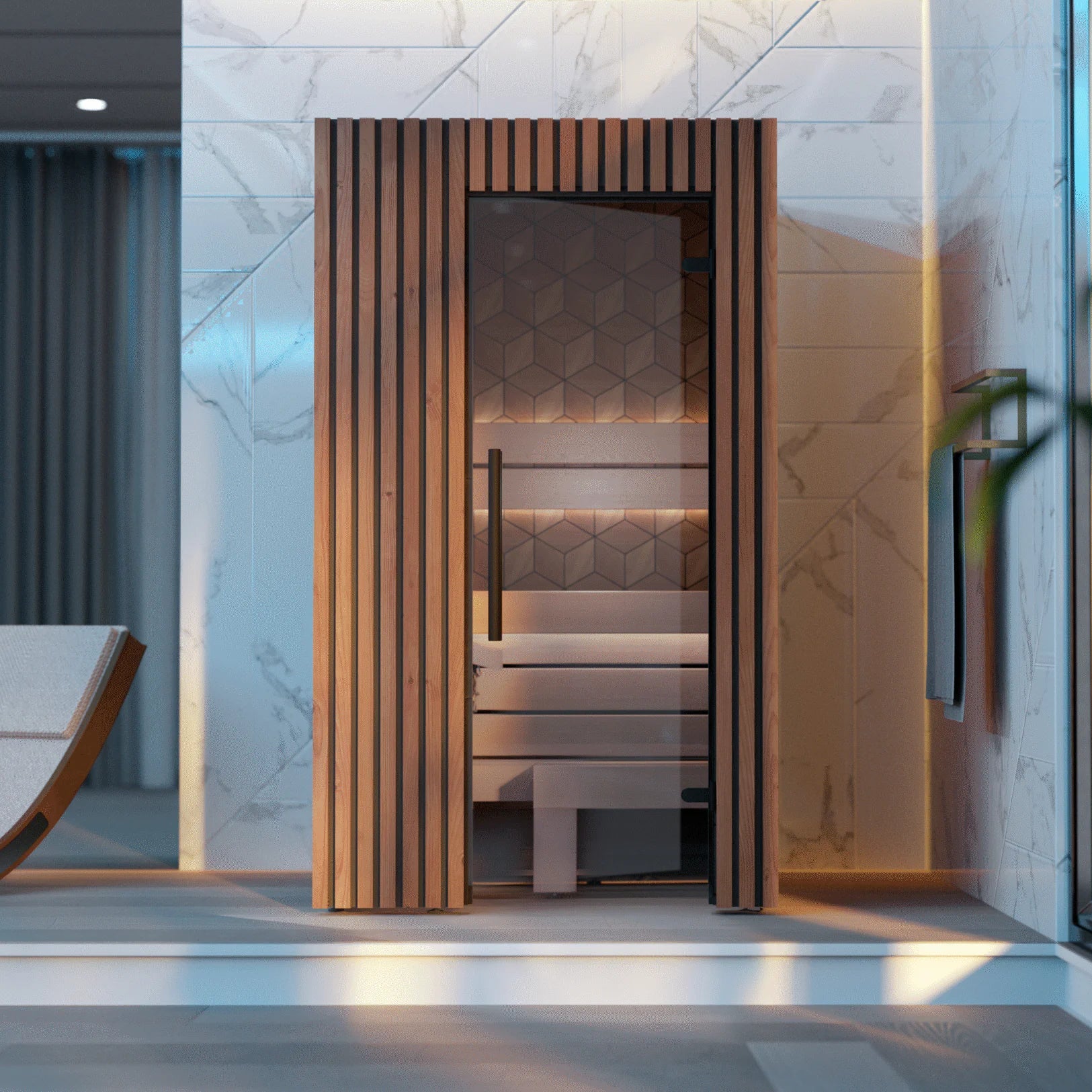 Leil Saunas Sauna Leil Como 1-120 1 Person Indoor Sauna Kit