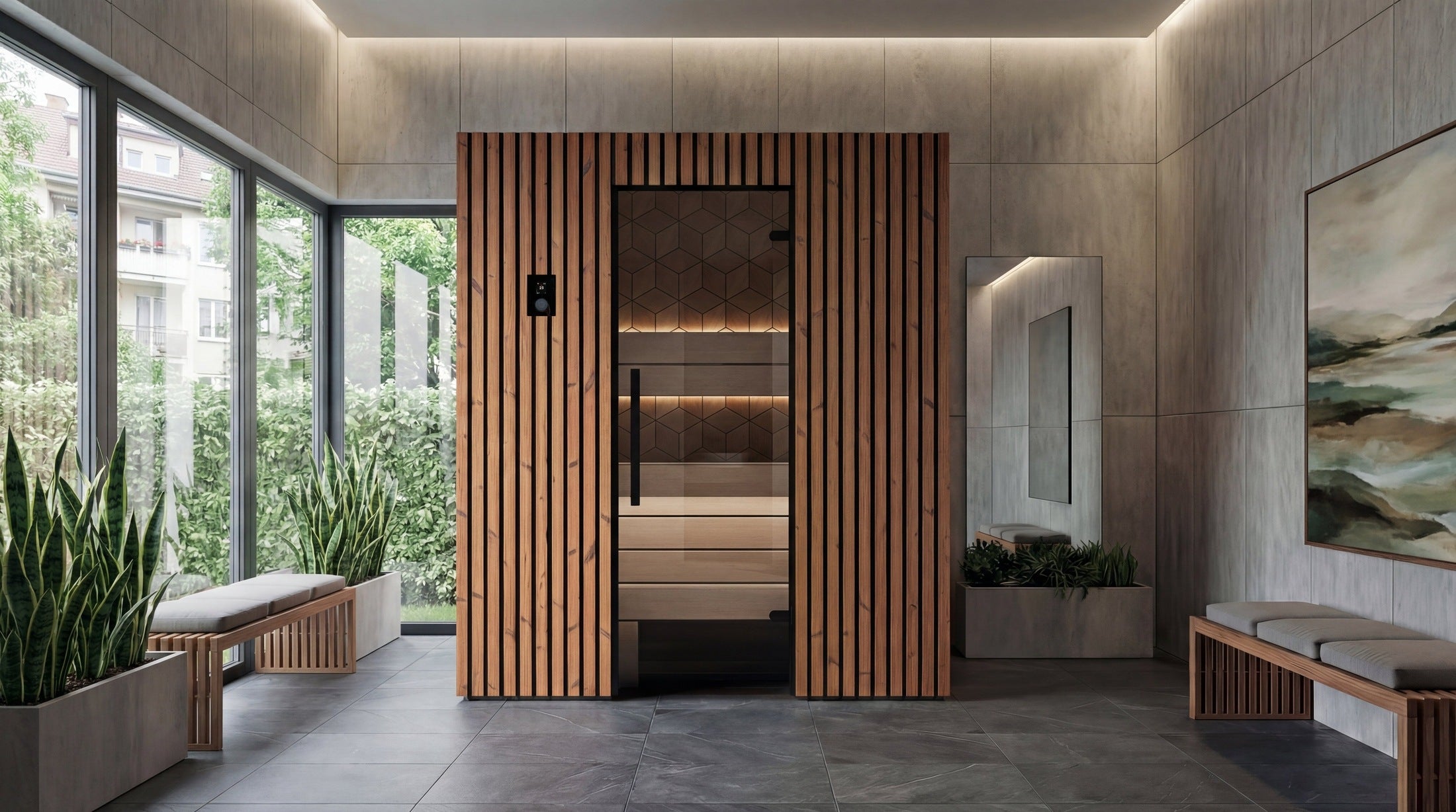 Leil Saunas Sauna Leil Como 3-180 3 Person Indoor Sauna Kit