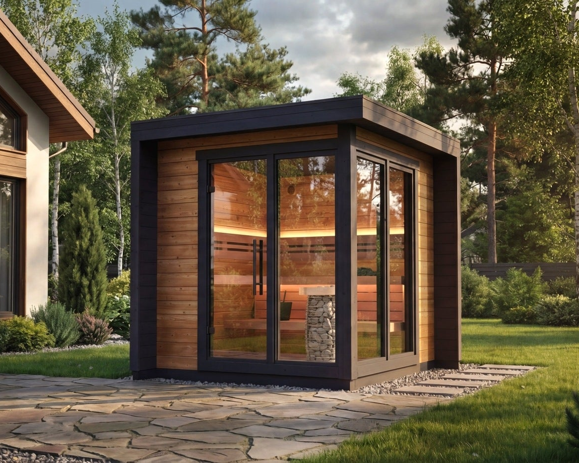Leil Saunas Sauna Leil Patio S 4-5 Person Outdoor Sauna