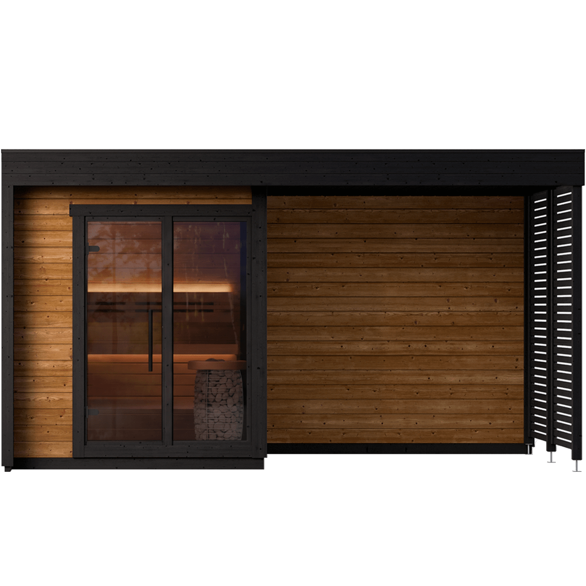Leil Saunas Sauna Leil Patio S Plus 4 Person Outdoor Sauna
