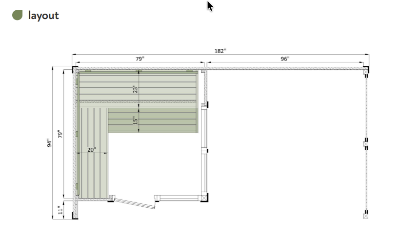 Leil Saunas Sauna Leil Patio S Plus 4 Person Outdoor Sauna
