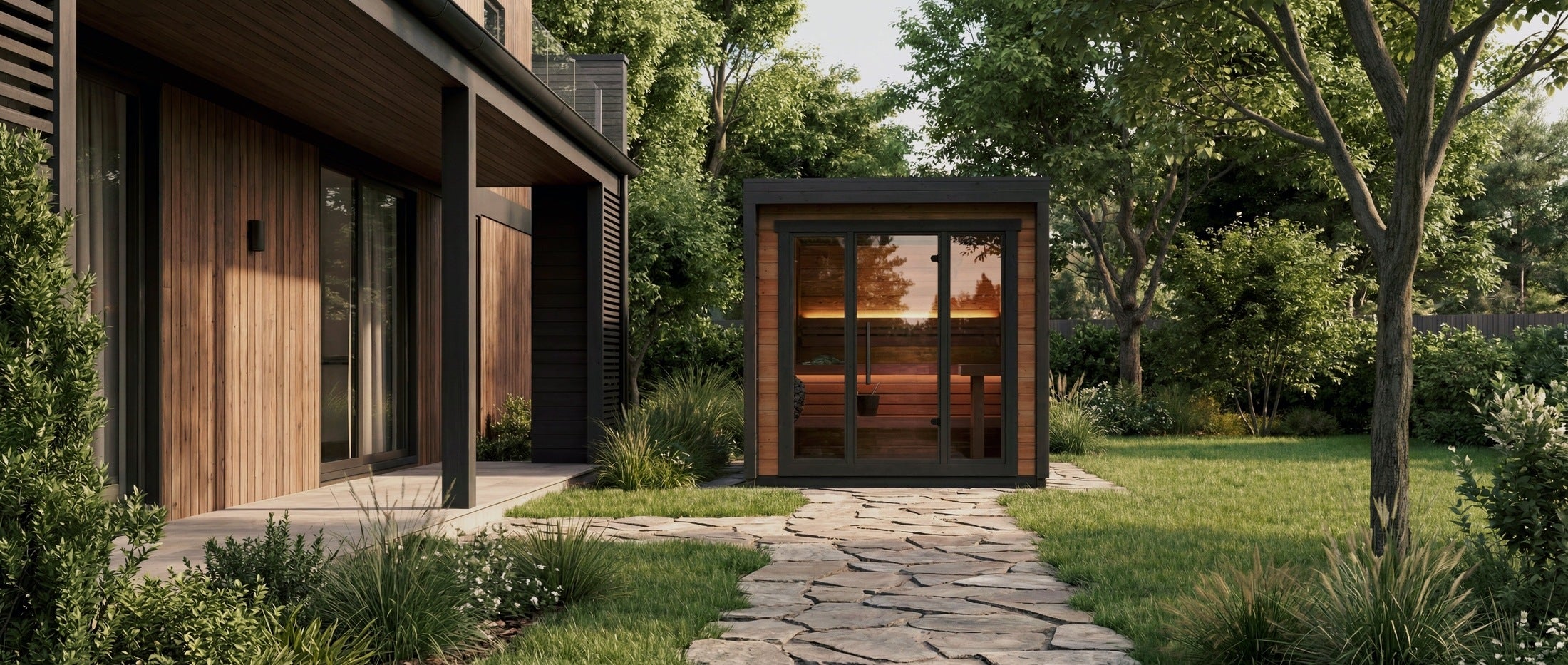 Leil Saunas Sauna Leil Patio XS 4 Person Outdoor Sauna